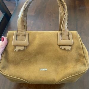 Bruno Magli suede and leather handbag